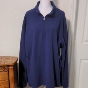 Ecorevive Adult Women's Purple 1/4 Zip Pullover Fleece. Size L NWT